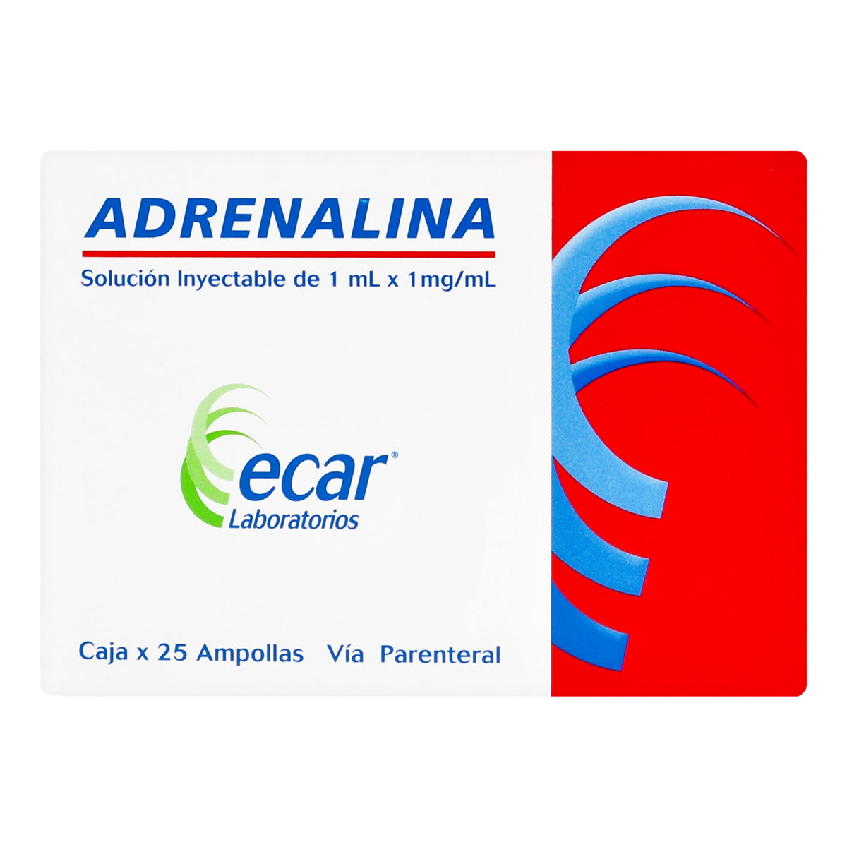 ADRENALINA 1 ML 25 AMPOLLAS EC - REG. INVIMA 2021M-014499-R3