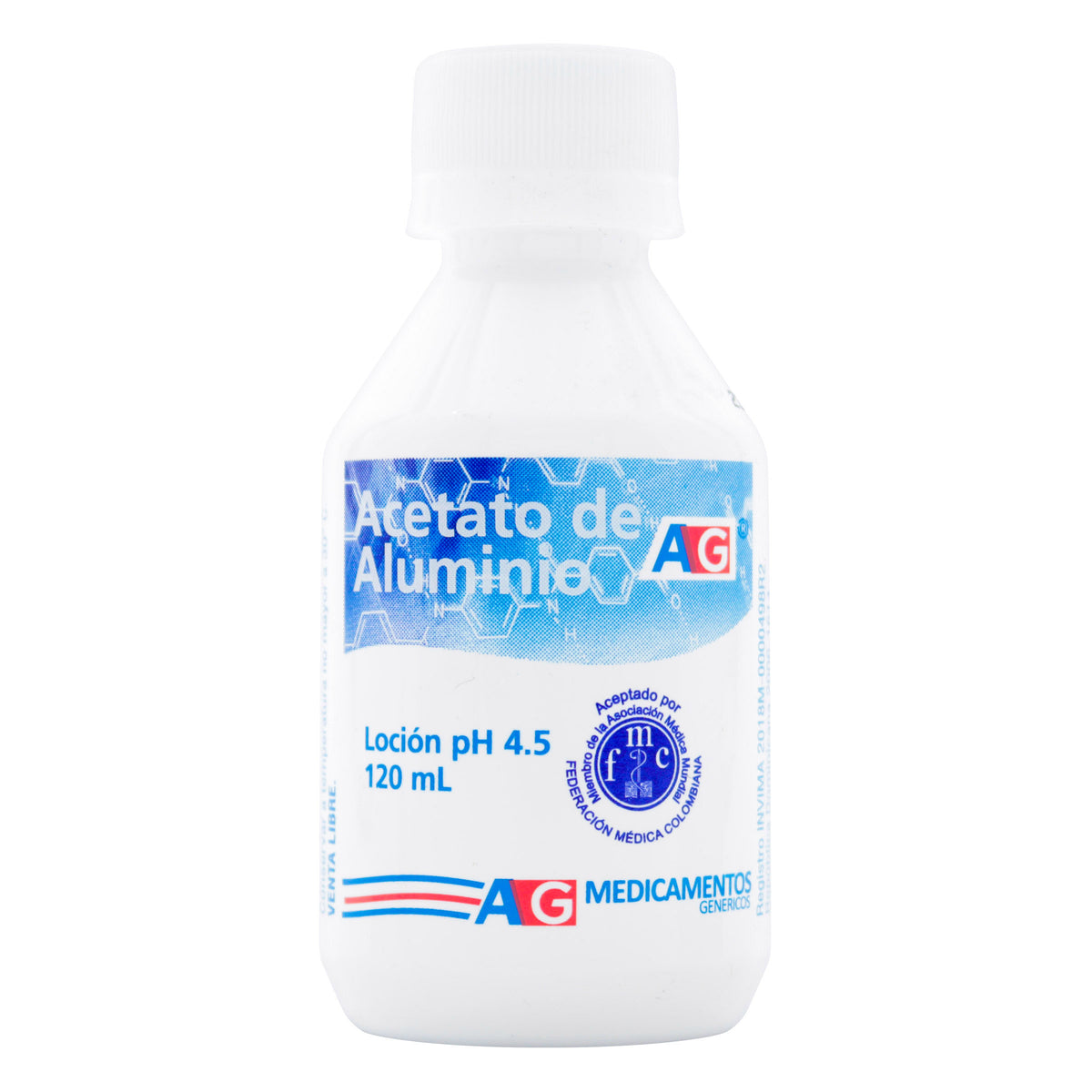 ACETATO DE ALUMINIO 120 ML AG - VENTA CON FORMULA MEDICA
