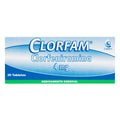 CLORFAM 4 MG 20 TABLETAS - CLORFENIRAMINA