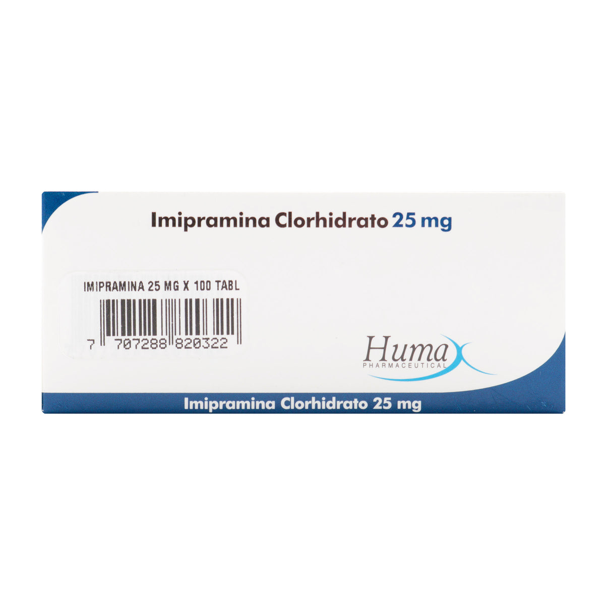 IMIPRAMINA 25 MG 100 TABLETAS HP - VENTA CON FORMULA MEDICA - REG. INVIMA 2015M-0003446-R1