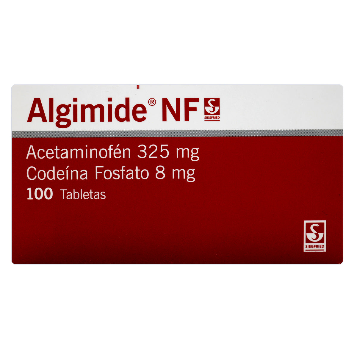 ALGIMIDE NF 325/8 MG X 100 TABLETAS - VENTA CON FORMULA MEDICA