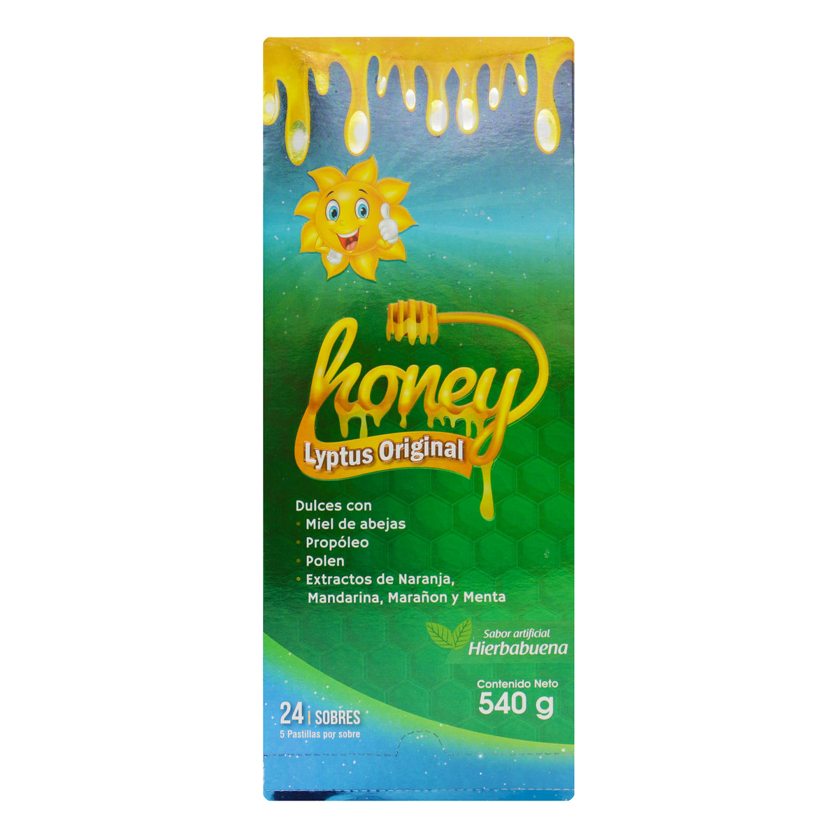 HONEY LYPTUS HIERBABUENA 24 SBS 540 GR - REG. INVIMA NSA-0010303-2021