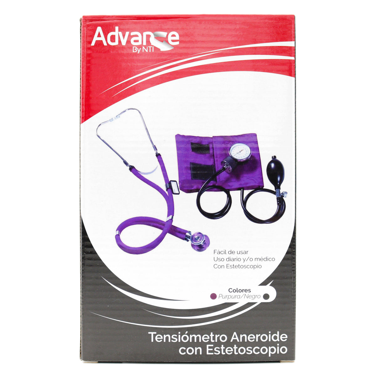 ADVANCE KIT TENSIOMETRO+ESTETOS NEGR NTI - REG. INVIMA 2021DM-0024458