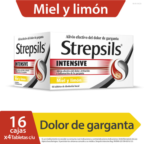 STREPSILS INTENSIVE 8.75 MG X 64 TBS - VENTA CON FORMULA MEDICA - REG. INVIMA 2015M-0016133