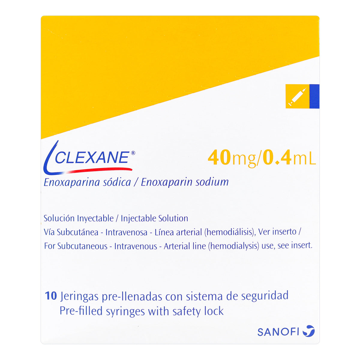 CLEXANE 40M/0.4ML J/PRE - REG. INVIMA 2021MB-011547-R4