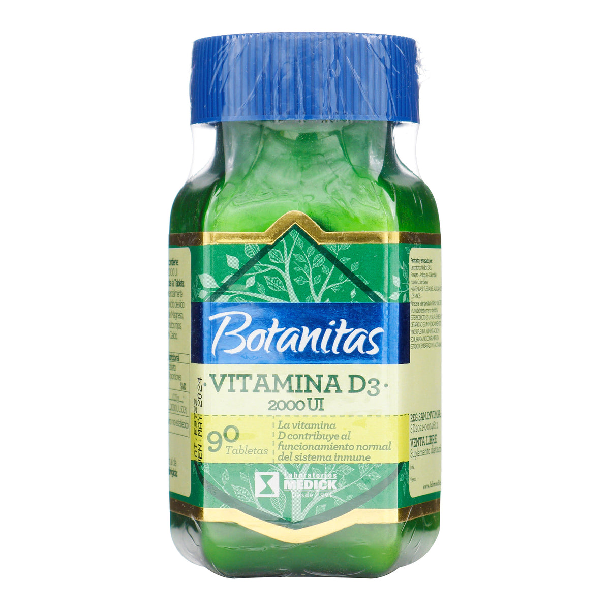 VITAMINA D3 2000 UI BOTANITAS 90 TBS - VENTA CON FORMULA MEDICA