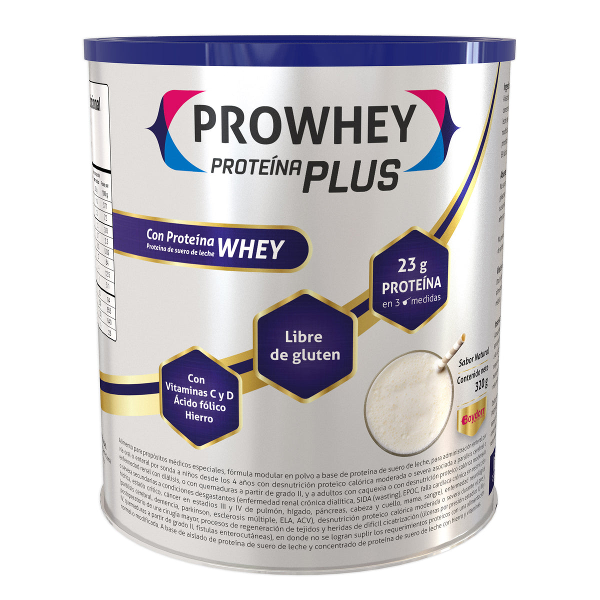 PROWHEY PLUS NATURAL 320 GR - REG. INVIMA RSA-0021385-2022