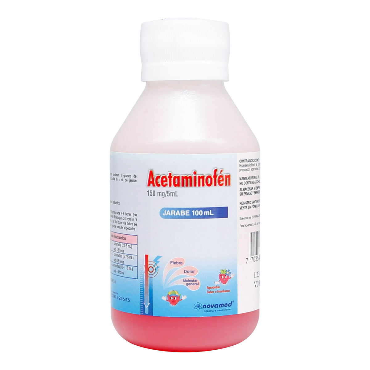 ACETAMINOFEN 150 MG/5 ML 100 ML - VENTA CON FORMULA MEDICA