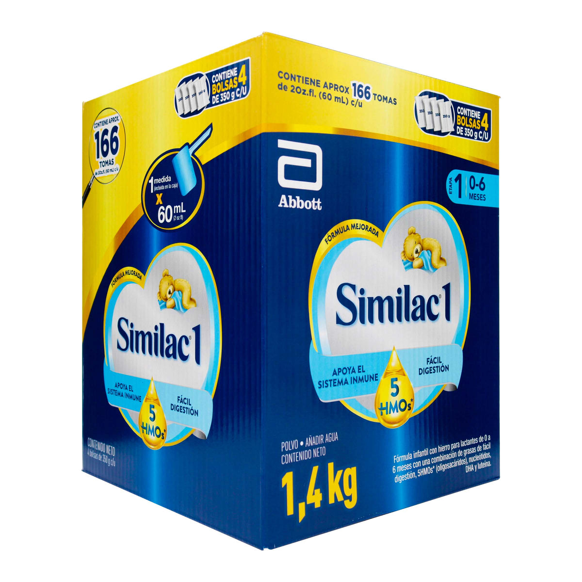 SIMILAC 1 5HMOS CAJA 1400GRS (4BOL 350G) - VENTA CON FORMULA MEDICA - REG. INVIMA RSA-001758-2022
