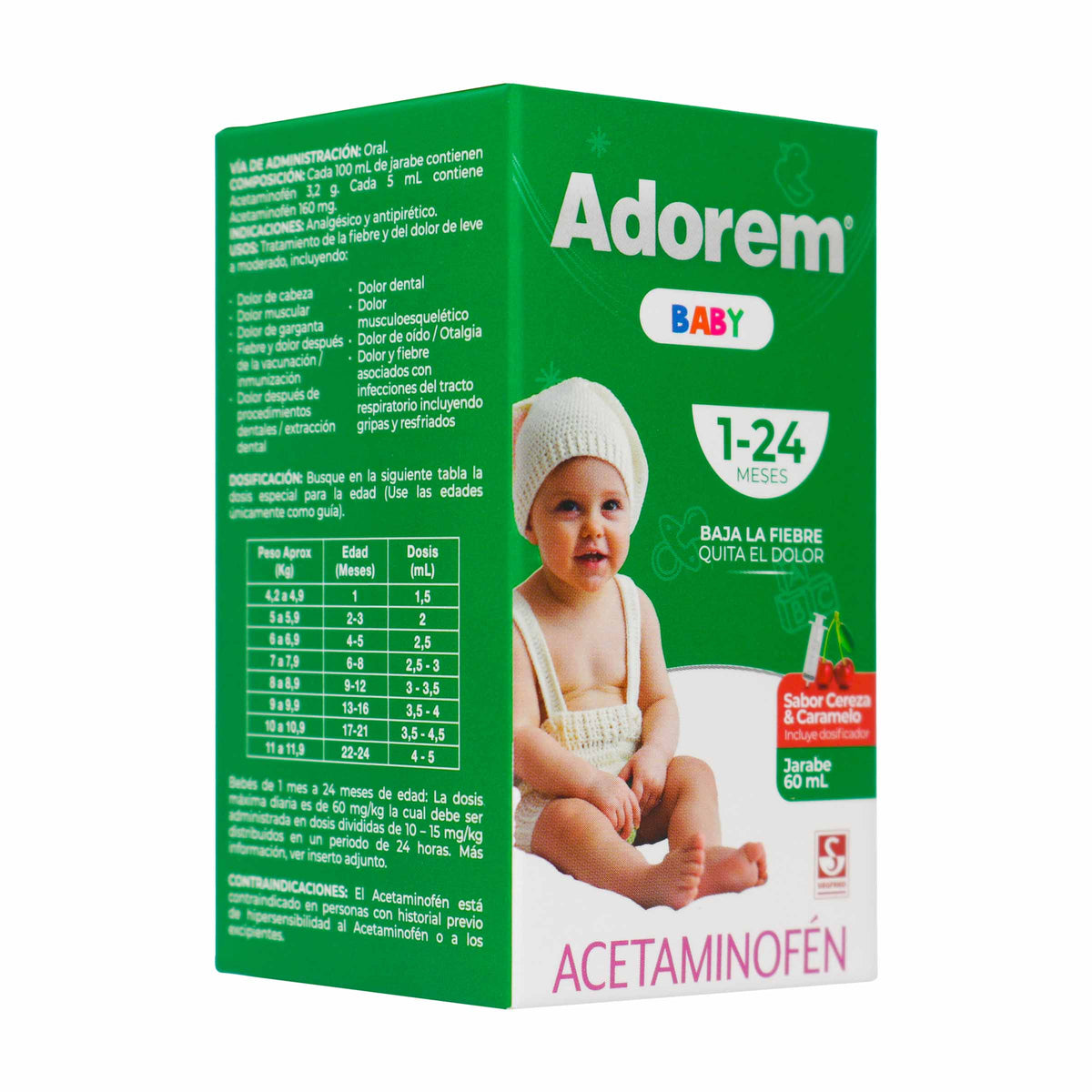 ADOREM BABY ACETAMINOFEN 60 ML - REG. INVIMA 2022M-0020827