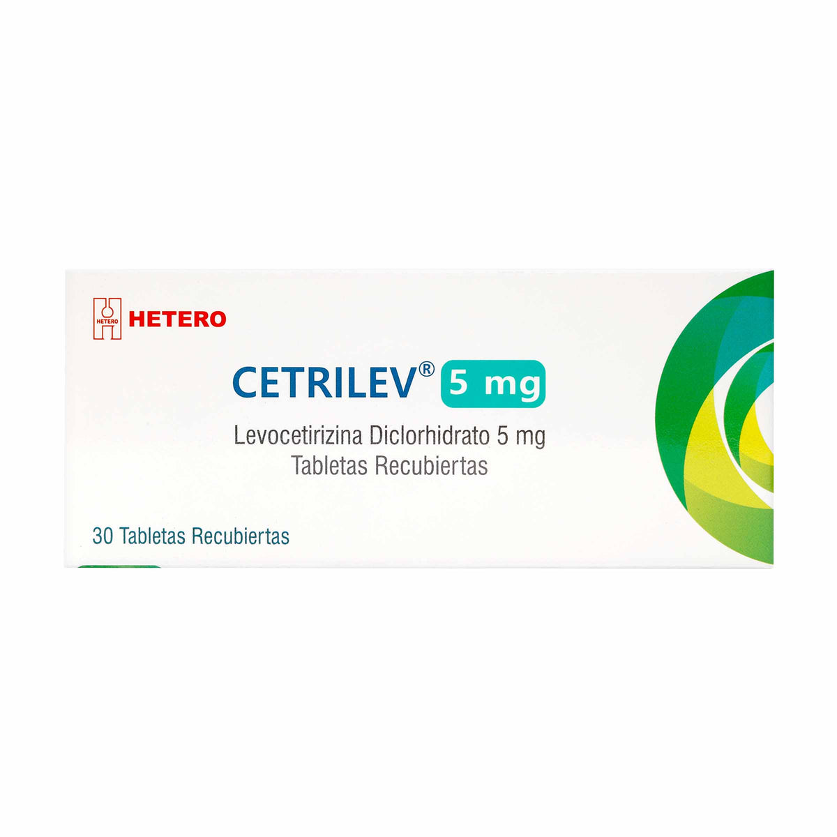 CETRILEV (LEVOCETIRIZINA) 5 MG 30 TABS - VENTA CON FORMULA MEDICA