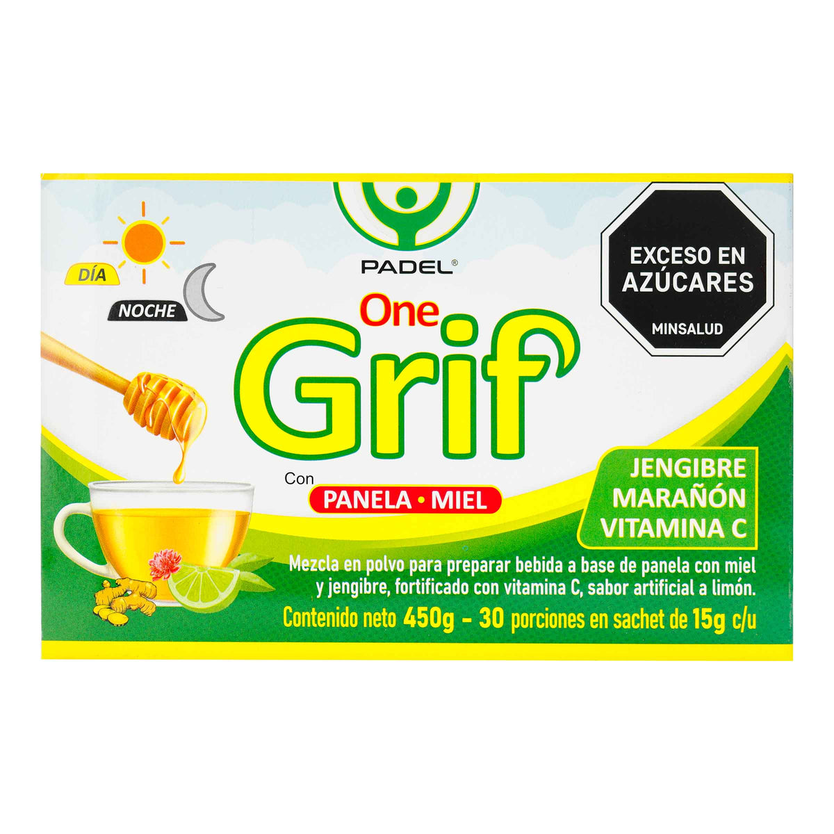 ONE GRIF CON PANELA Y MIEL 30 SBS 15 G - REG. INVIMA RSA-0024510-2023