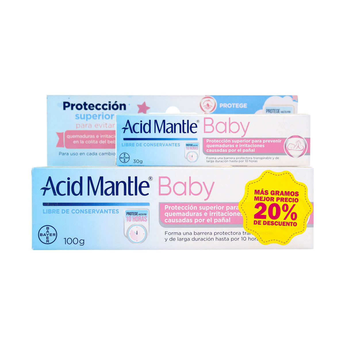 ACID MANTLE BABY CREMA 100GR+AC.BABY 30G - VENTA CON FORMULA MEDICA - REG. INVIMA NSOC02370-20CO