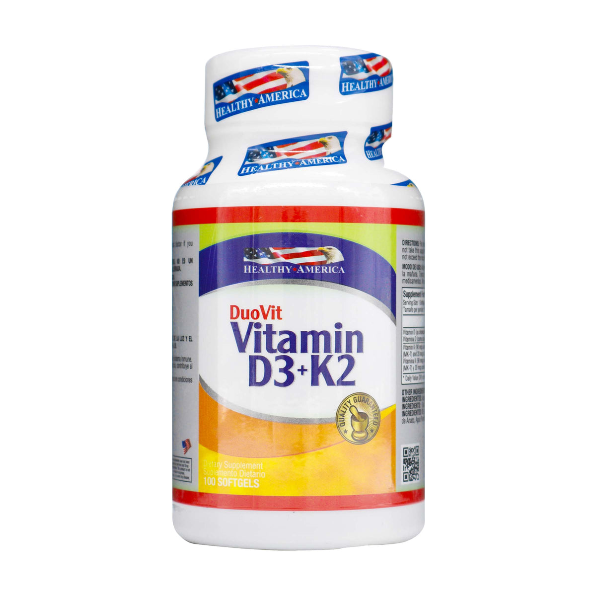 DUOVIT (VITAMIN D3+K2) 100 SOFTGELS - REG. INVIMA SD2021-0004638