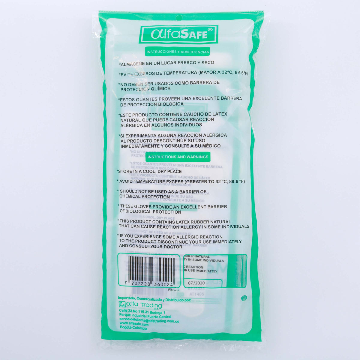 GUANTE CIRUGIA ALFA 6 1/2 12 UND - REG. INVIMA 2013DM-0002025-R1