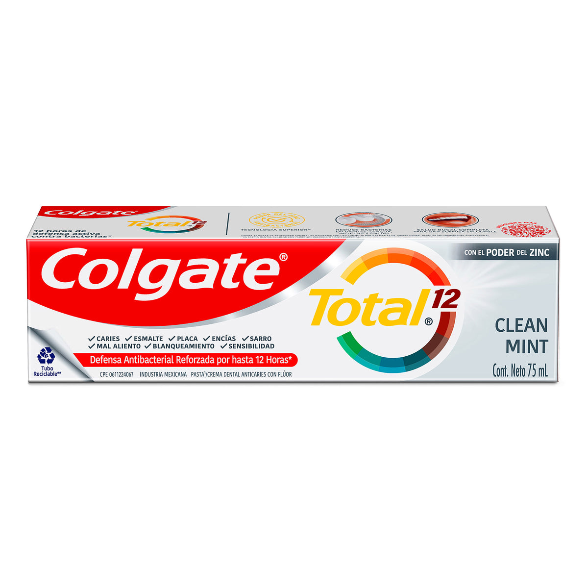 COLGATE TOTAL TOOTHPASTE 12 HR. 75 ML