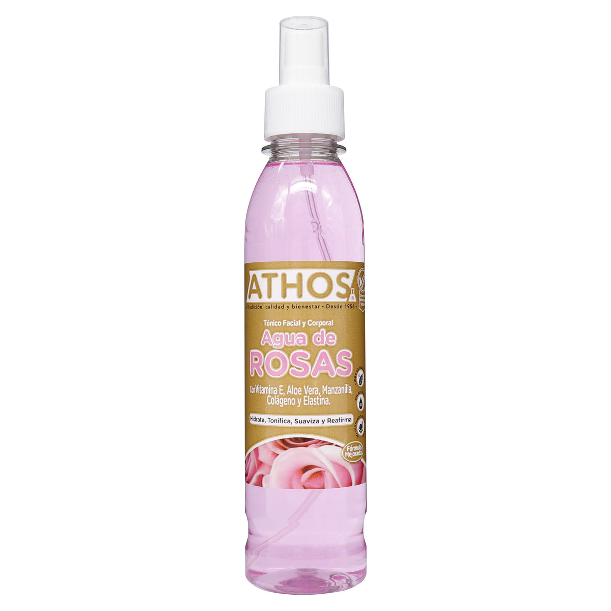 AGUA DE ROSAS VITAMINA E 250 ML ATHOS - REG. INVIMA NSOC21219-06CO