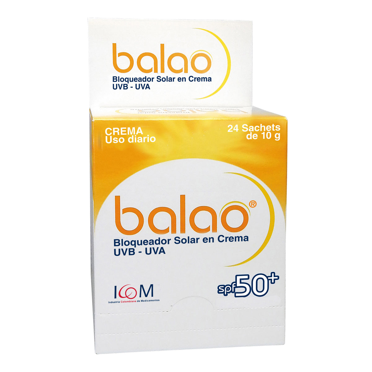 PROT.SOLAR BALAO SPF 50 10GR 24 SBS ICOM - REG. INVIMA NSOC36246-10CO
