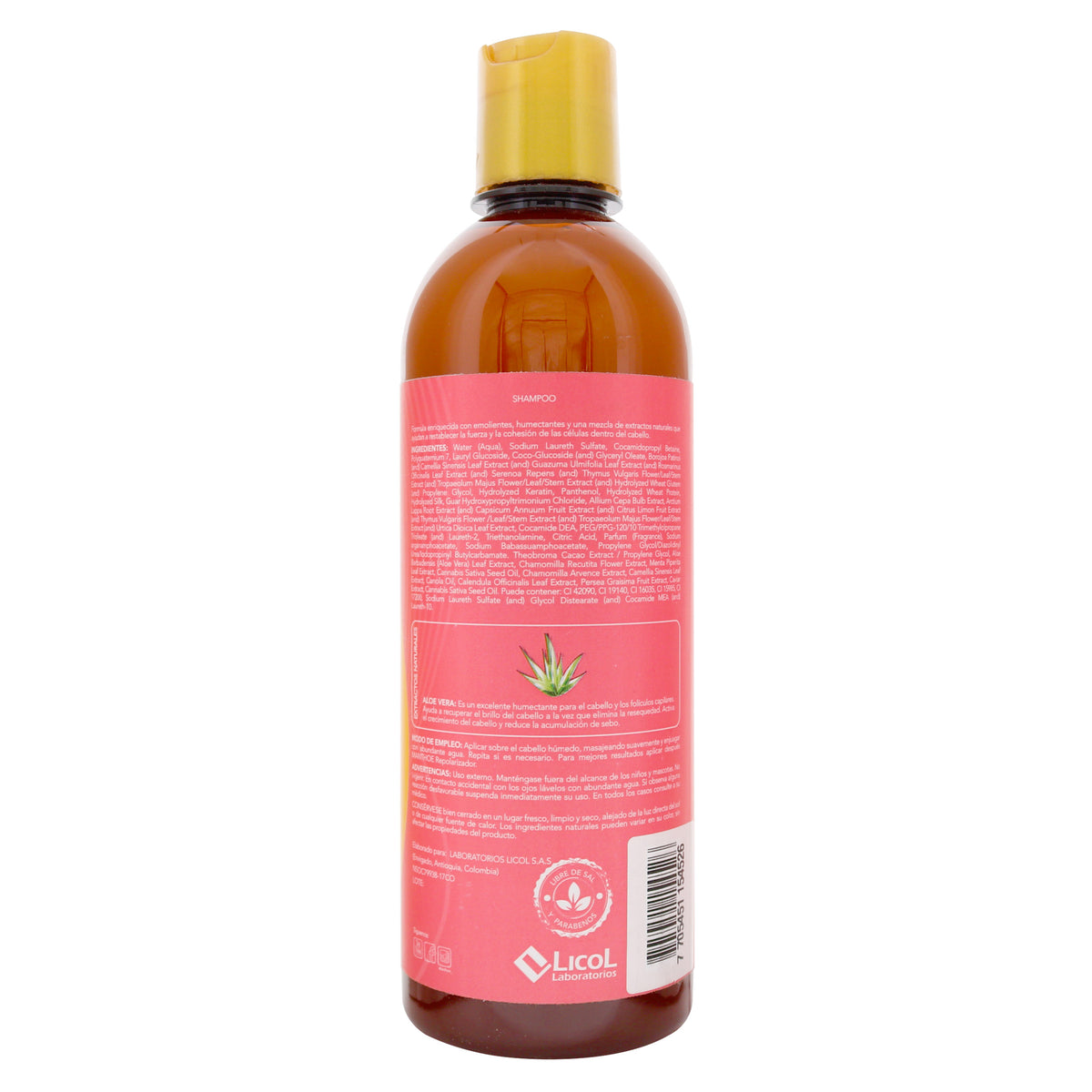CHAMPU MANTHOE ALOE VERA 500 ML - REG. INVIMA NSOC79938-17CO