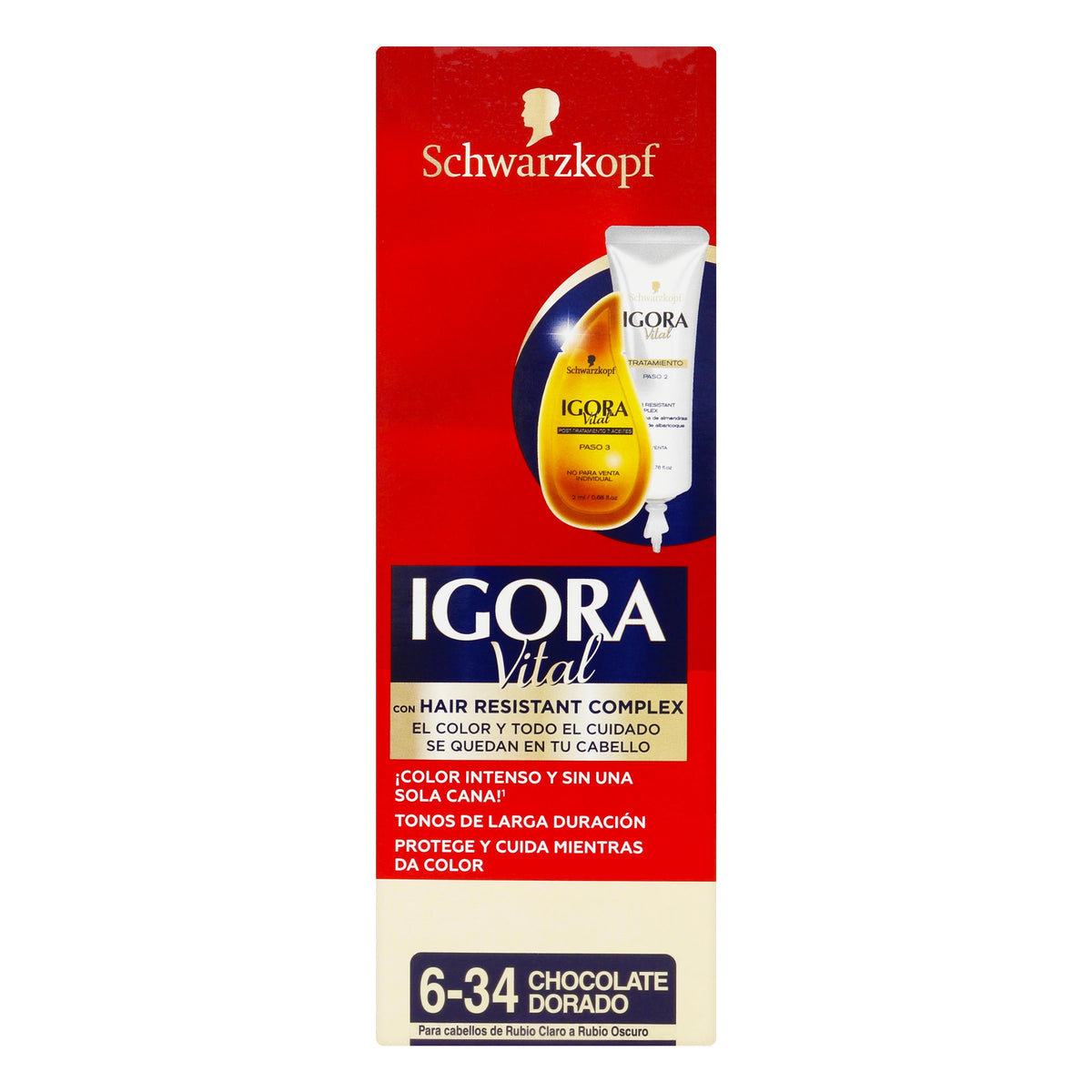 IGORA VITAL TUBO 6-34 CHOCOLATE DORADO - REG. INVIMA NSOC57209-13CO