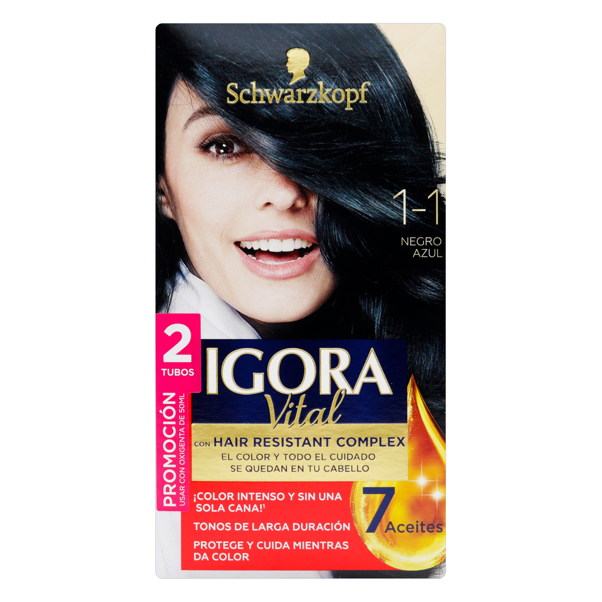 IGORA VITAL D.TUBO 1-1 NEGRO AZUL - REG. INVIMA NSOC57215-13CO