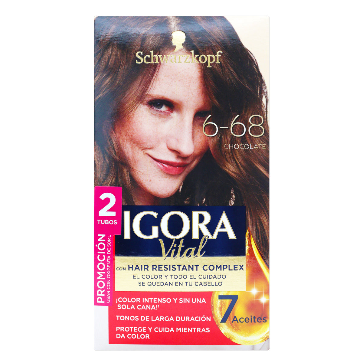 IGORA VITAL D.TUBO 6-68 CHOCOLATE - REG. INVIMA NSOC73606-16CO