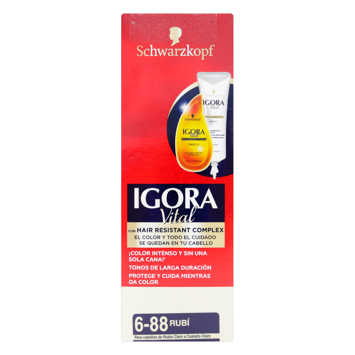 IGORA VITAL TUBO 6-88 RUBI - REG. INVIMA NSOC73606-16CO