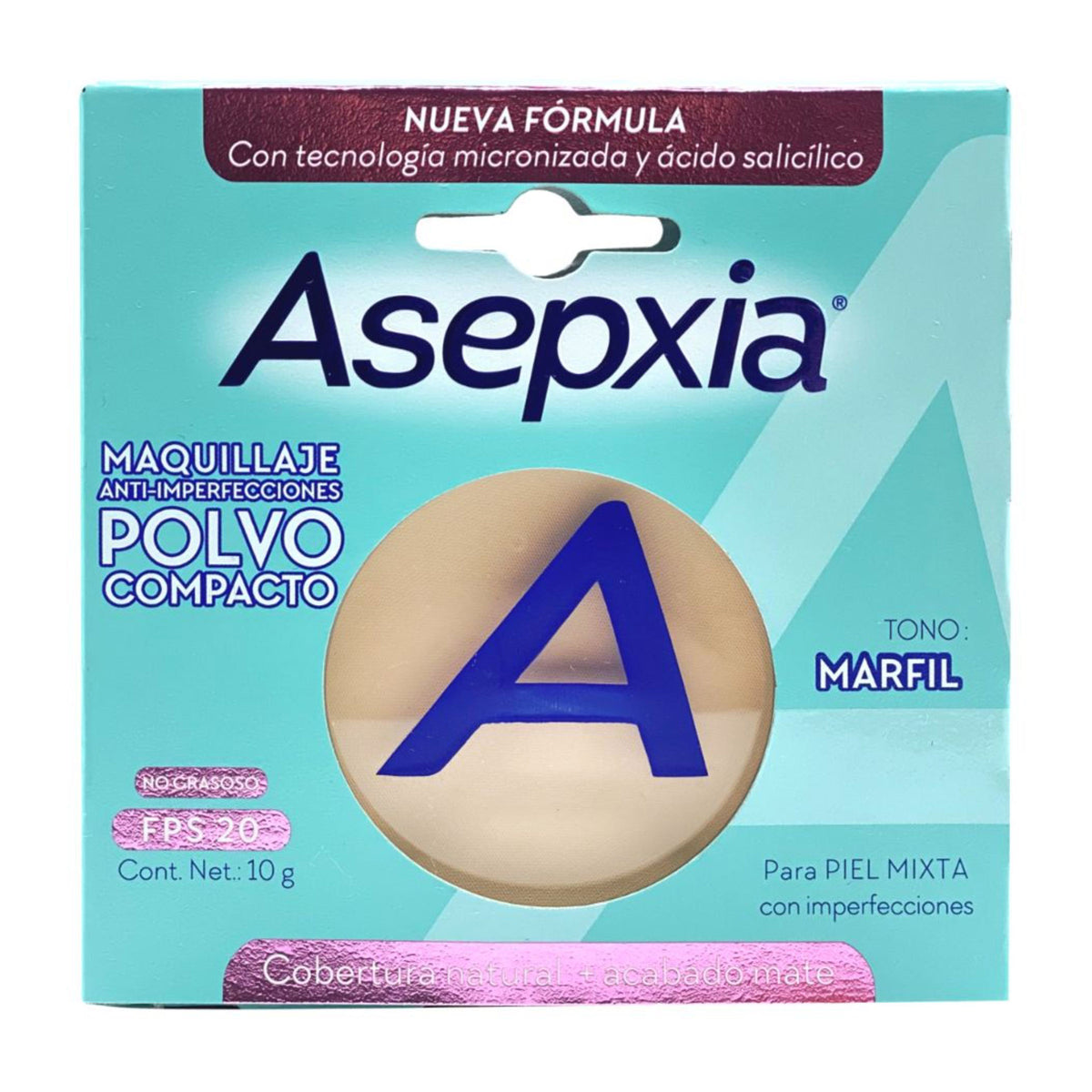POLVO COMPACTO ASEPXIA BB CL MATE - REG. INVIMA NSOC45200-20PE