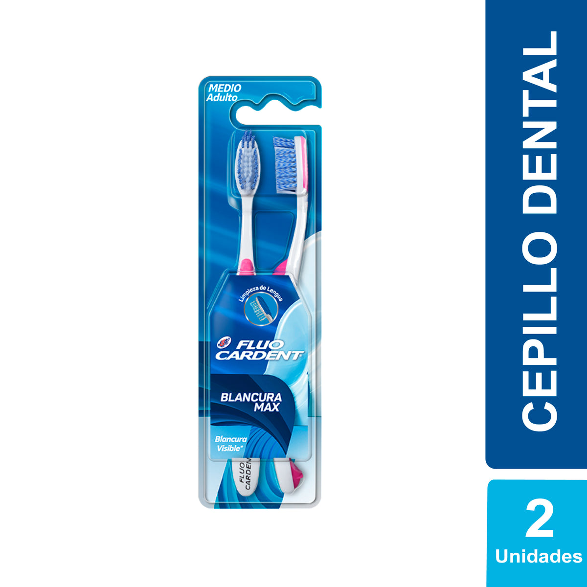 2 CEPILLO FLUOC.BLANCURA MAX PACK - REG. INVIMA 2019DM-0019569