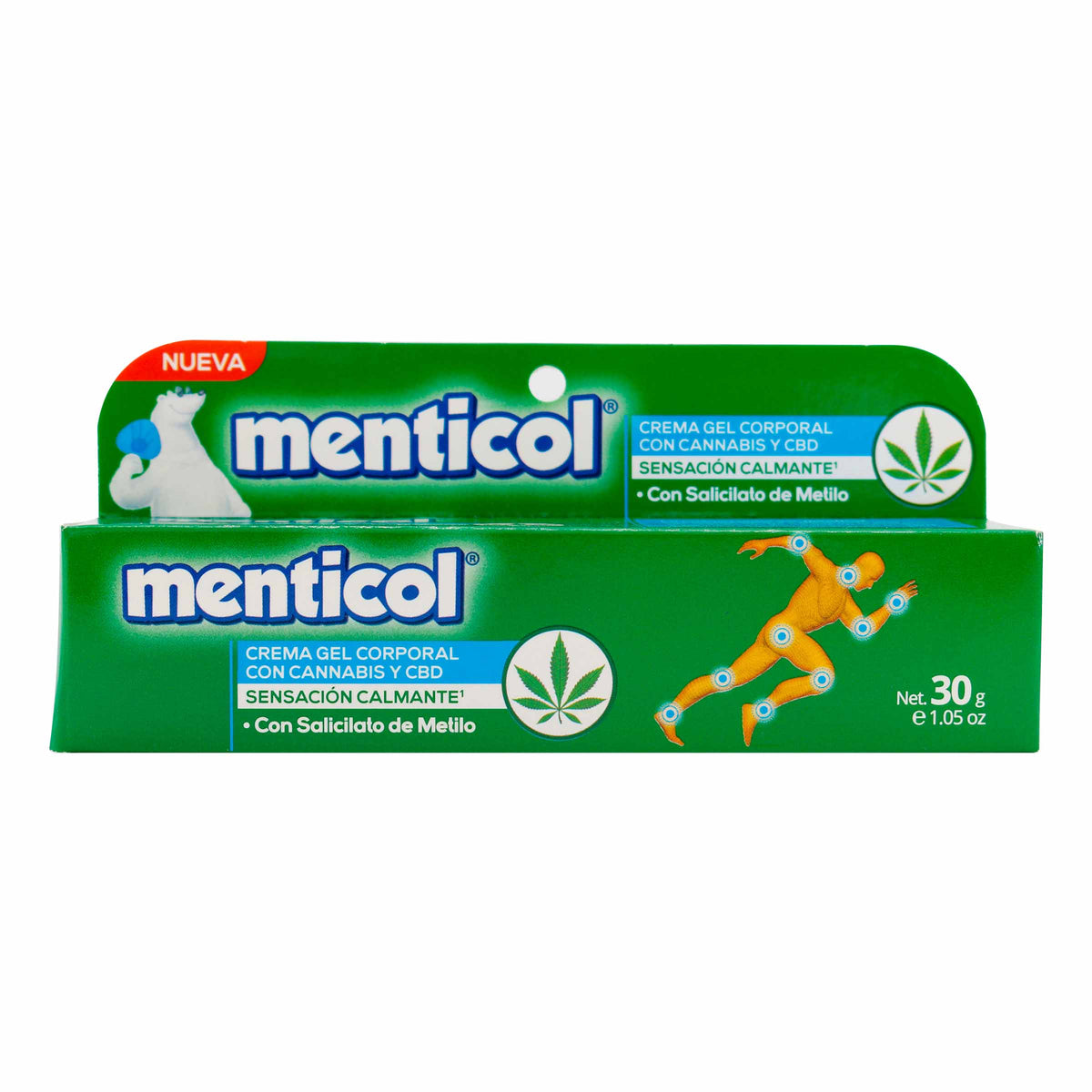 CRE.GEL CORPORAL MENTICOL CANNABIS 30 GR - REG. INVIMA NSOC03261-20CO
