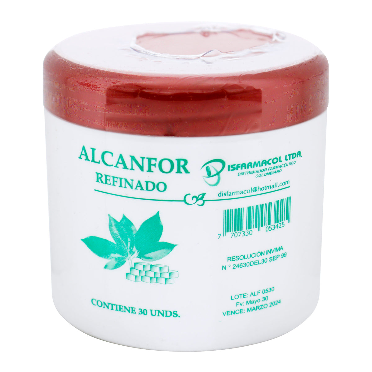 ALCANFOR REFINADO 30 UND