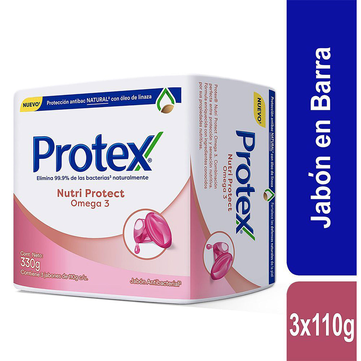 3 JAB.PROTEX ANTIBAC.OMEGA 3 110 GR - REG. INVIMA NSOC99200-20CO