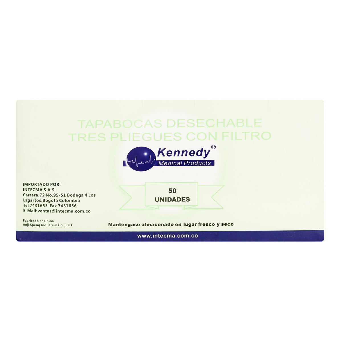 TAPABOCA COLOR BLANCO INTECMA 50 UND EI