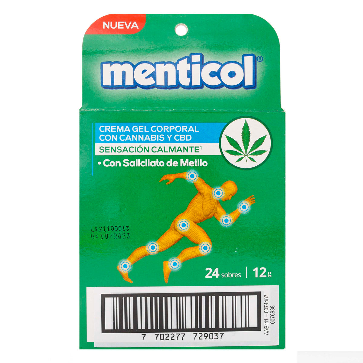 CRE.GEL.CORP. MENTIC CANN 12 GR x 24SBS
