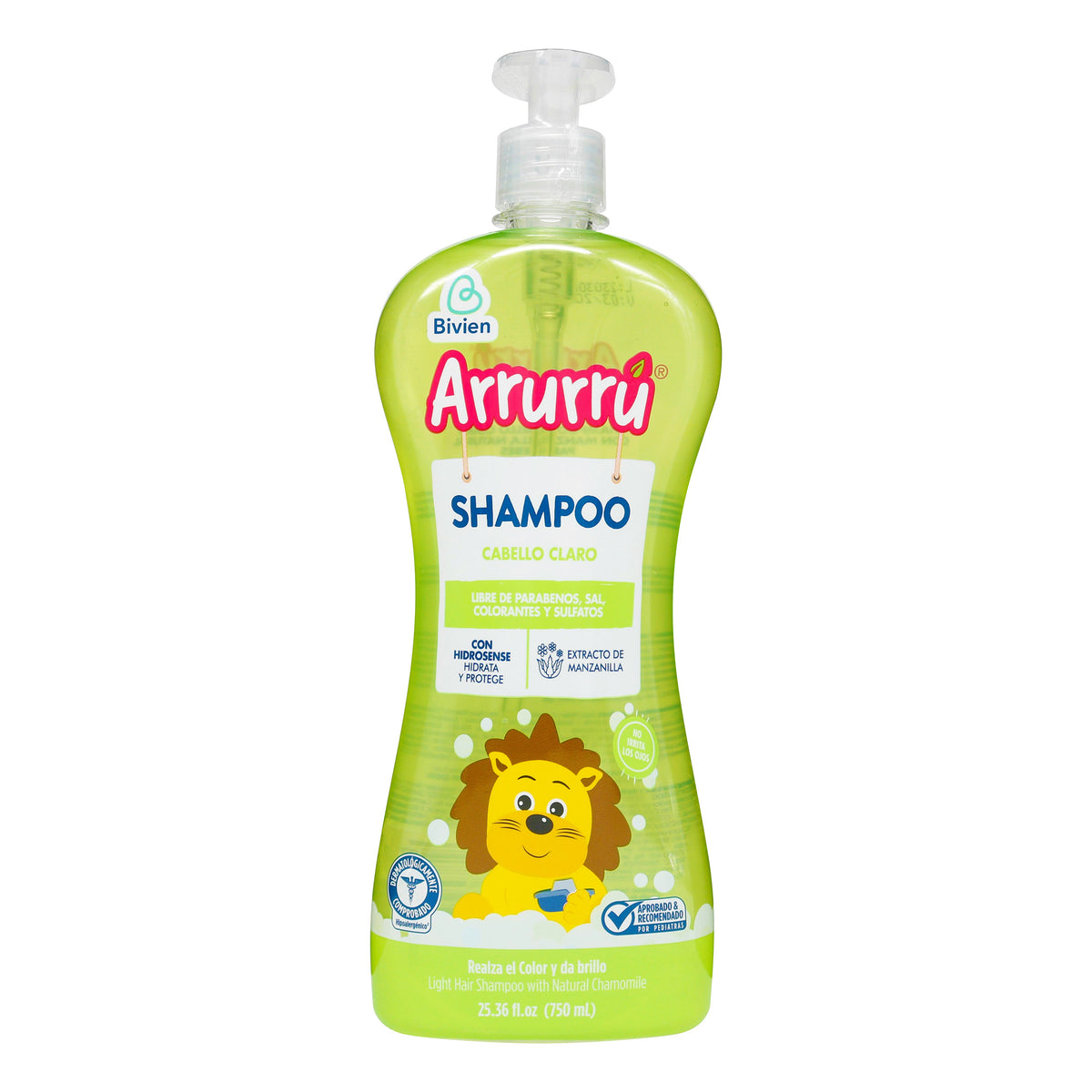 CHAMPU ARRURRU CABELLO CLARO 750ML - REG. INVIMA NSOC14691-22CO