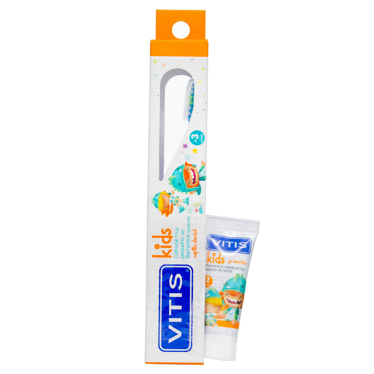 KIDS TOOTHBRUSH + 8 ML VITIS TOOTHPASTE