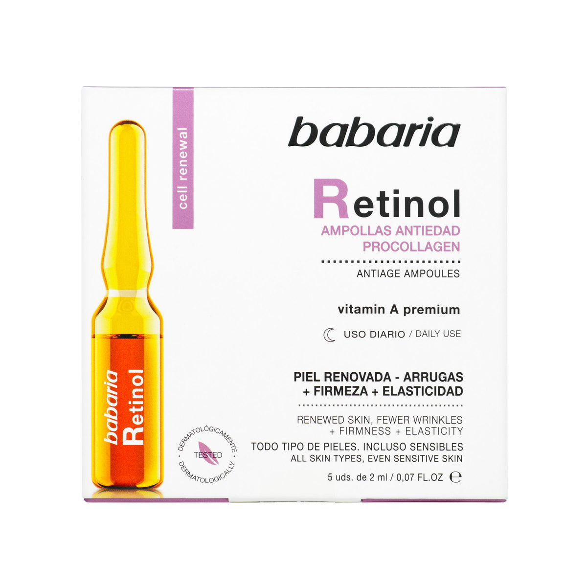 AMP.RETINOL PROCOLLAGEN BABARIA 2ML 5UDS - REG. INVIMA NSOC03802-21CO
