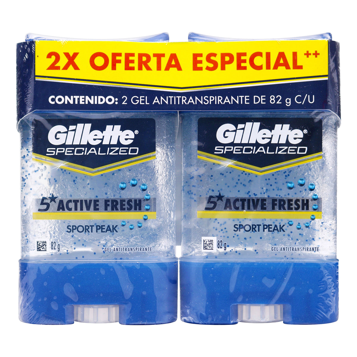 2 DTE.GILLETTE GEL SPORT PEAK 82 GR