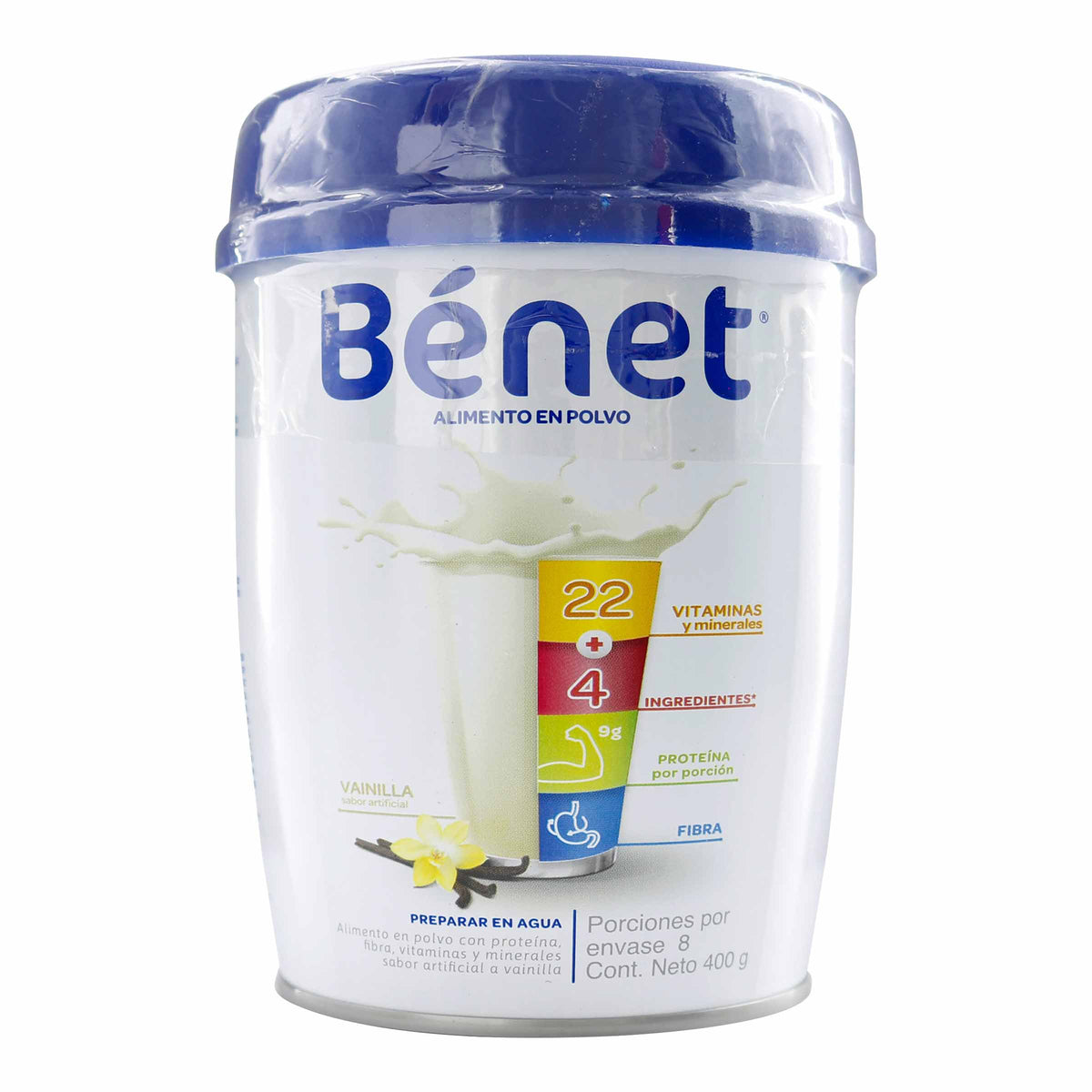 BENET VAINILLA 400 GR - REG. INVIMA RSA-0026067-2023