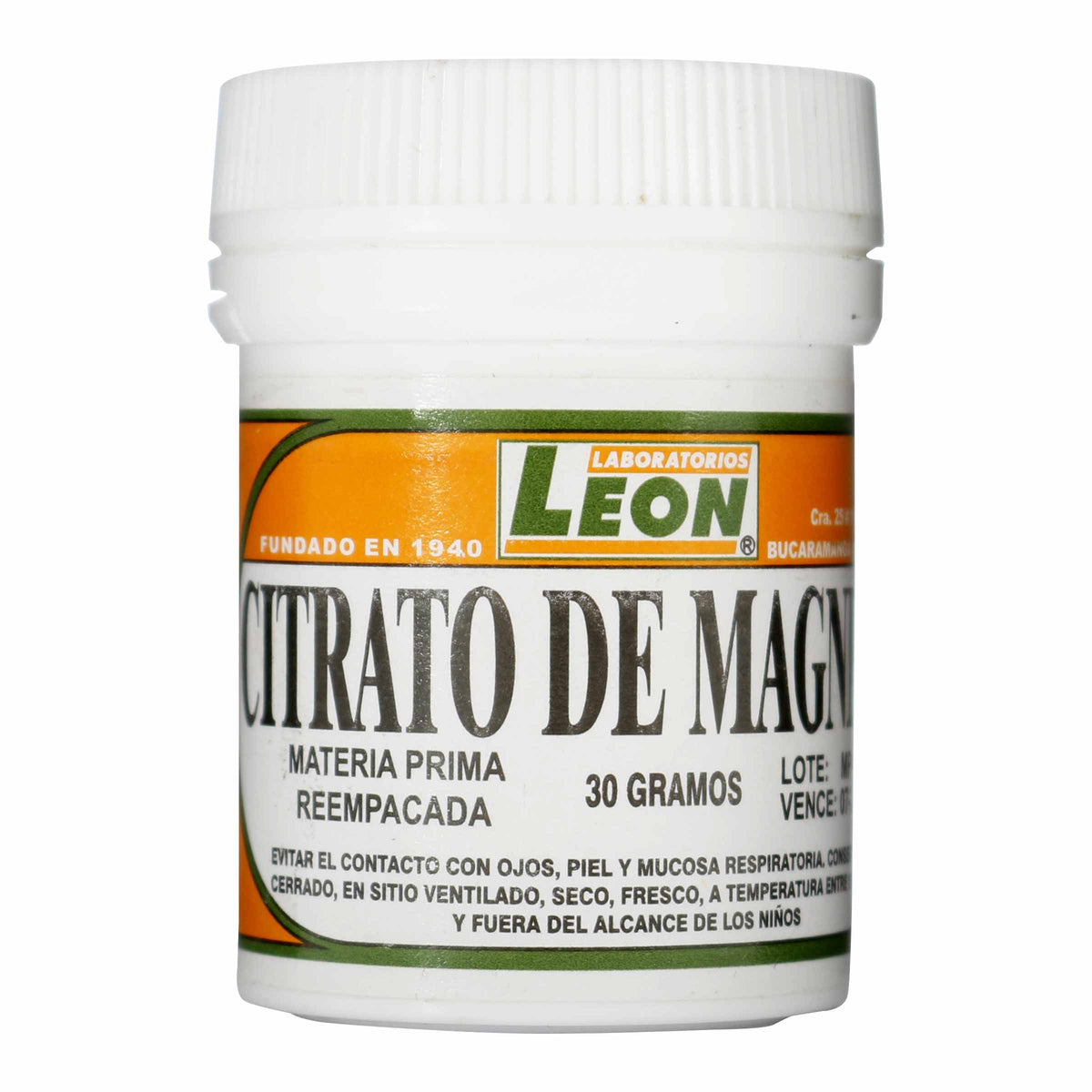 CITRATO DE MAGNESIO USP 30 GRS