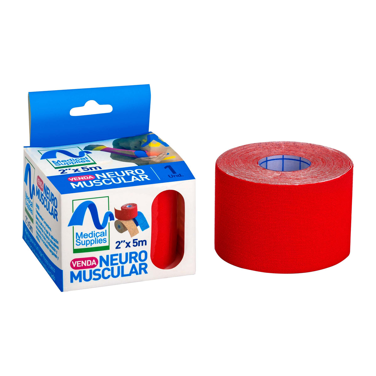VENDA NEUROMUSCULAR ROJO 2X5 M