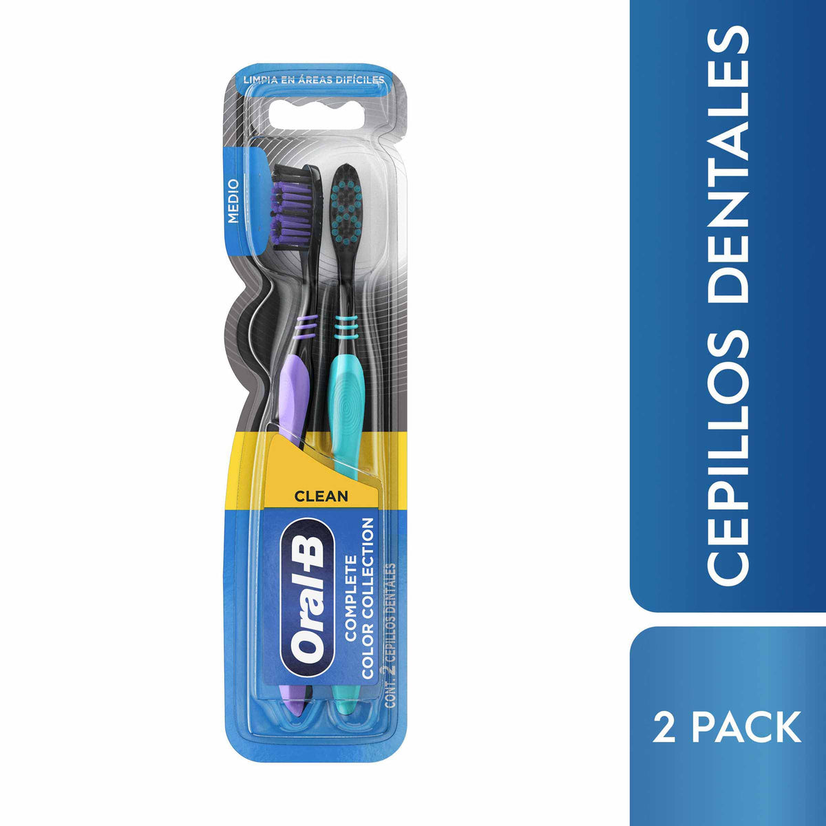 ORAL-B COMPLE MEDIO COL COLLECT TOOTHBRUSH 2 UNITS