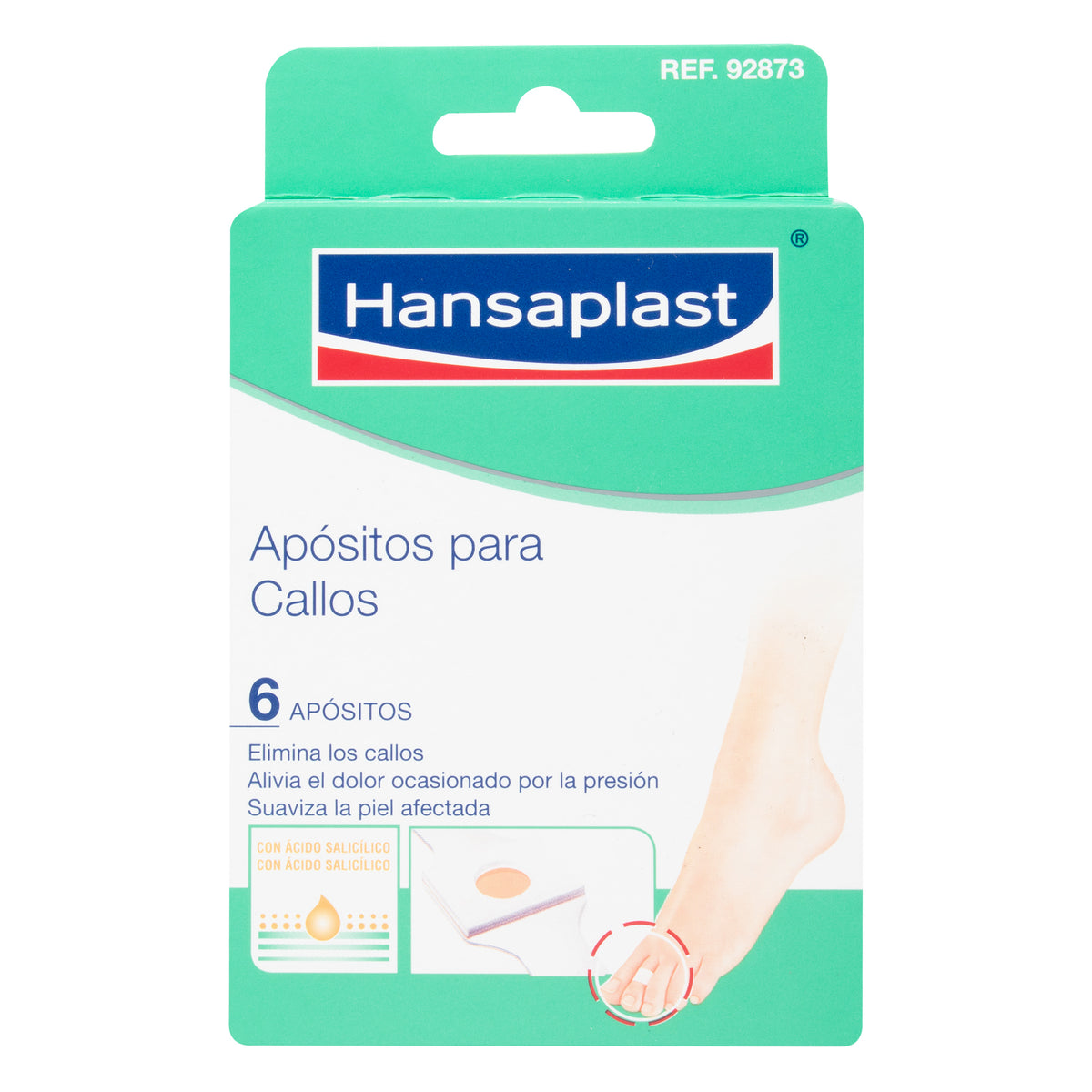 APOSITO CALLICIDA HANSAPLAST X 6 UDS - REG. INVIMA 2016DM-0012345-R1