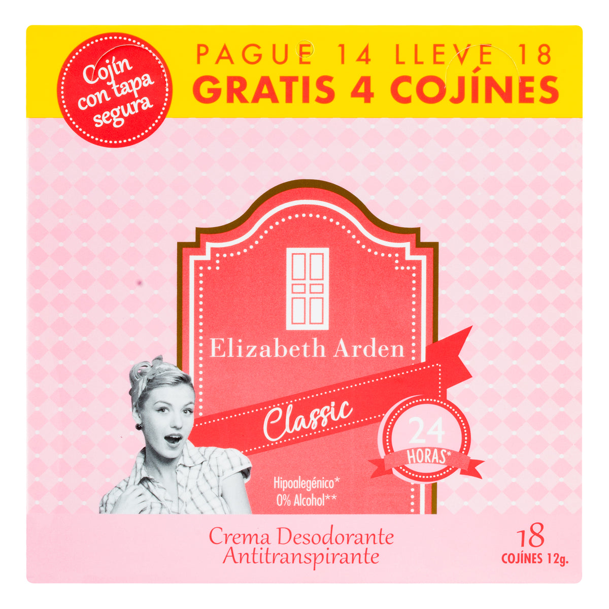 DESODORANTE ELIZABETH ARDEN CLÁSICO 12 G + 4 SOBRES