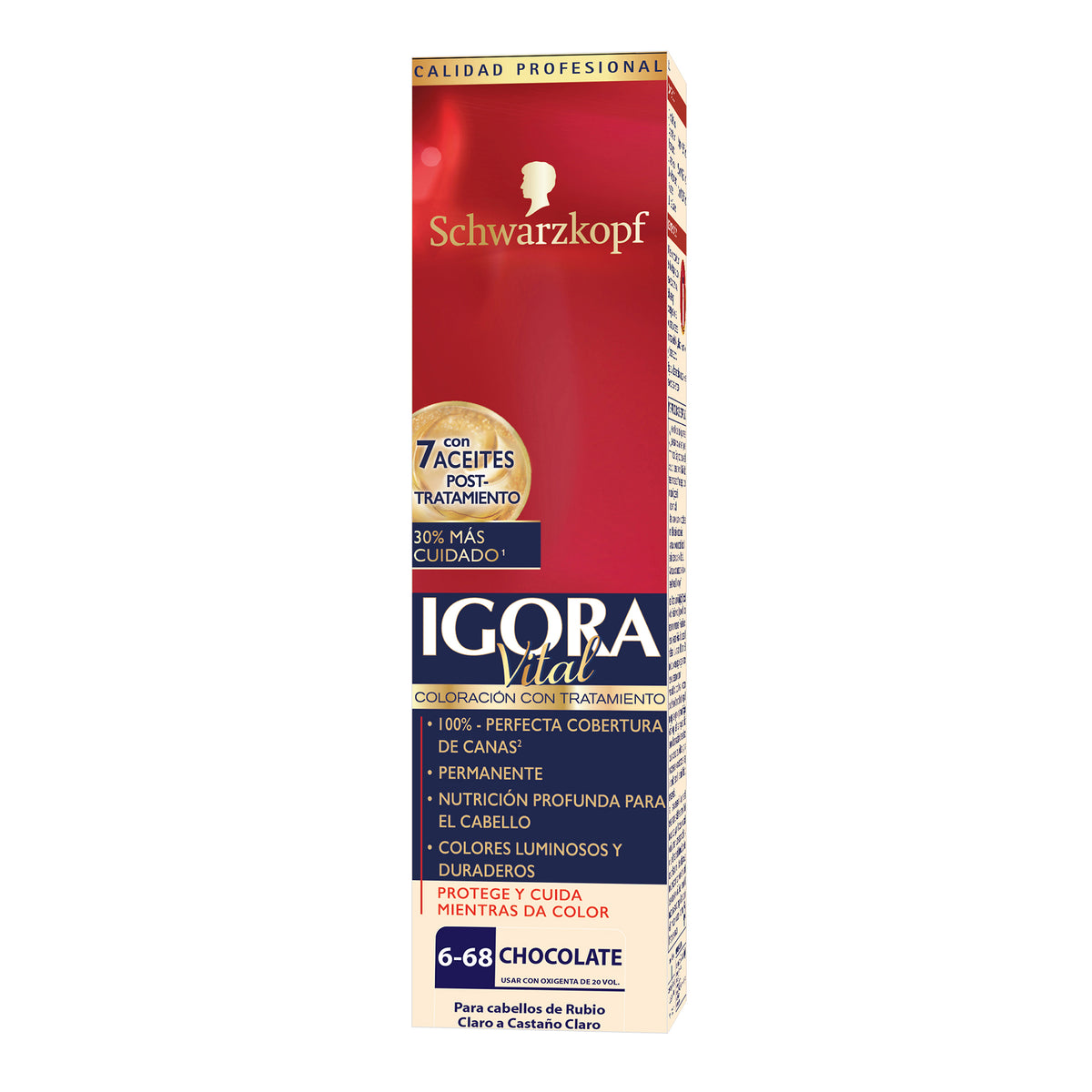 IGORA VITAL TUBO 6-68 CHOCOLATE - REG. INVIMA NSOC73606-16CO