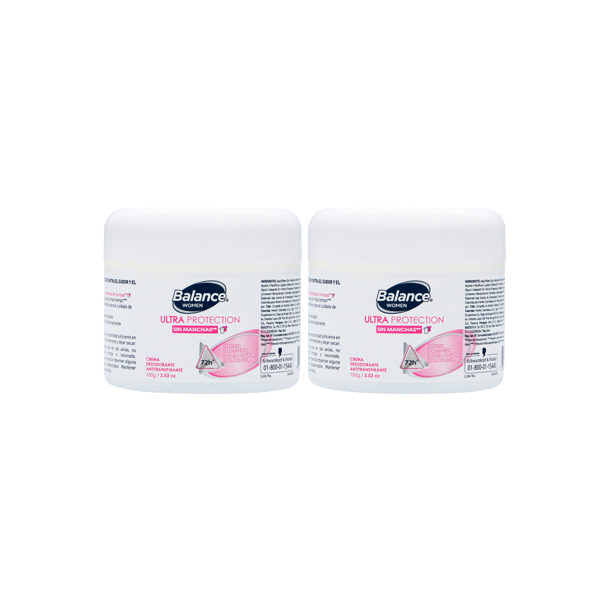 DTE.BALANCE CRE.ULTR.PROT.WOM 100 GR 2X1