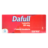 DAFULL (TADALAFILO) 20 MG 1 TABLETA - REG. INVIMA 2018M-0018501