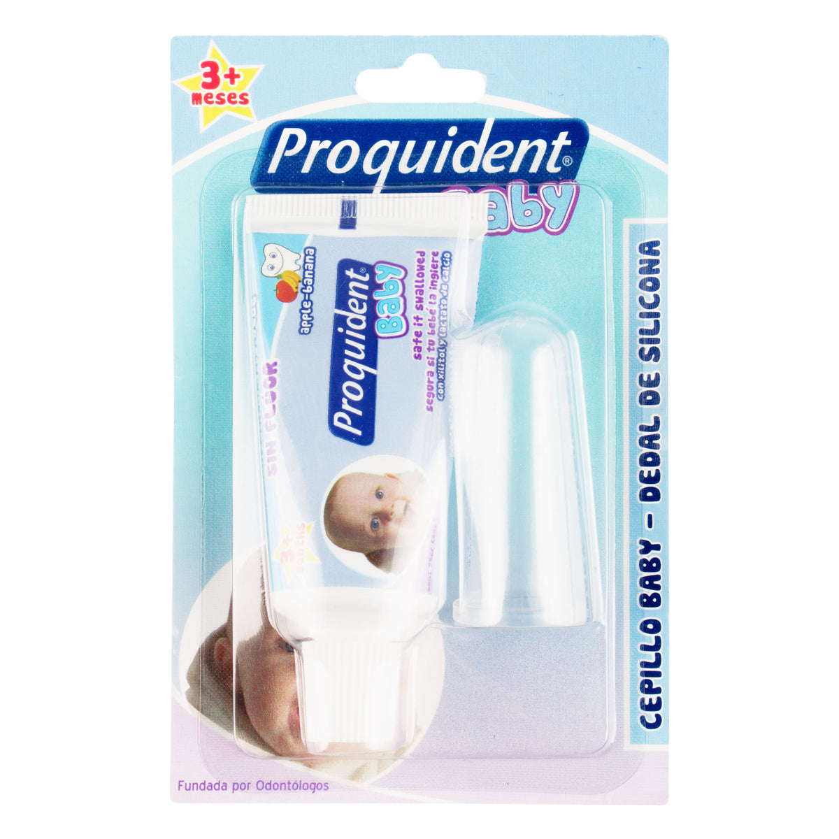 KIT CREMA PROQUIDENT BABY X 25 CC + CEPILLO DE SILICONA