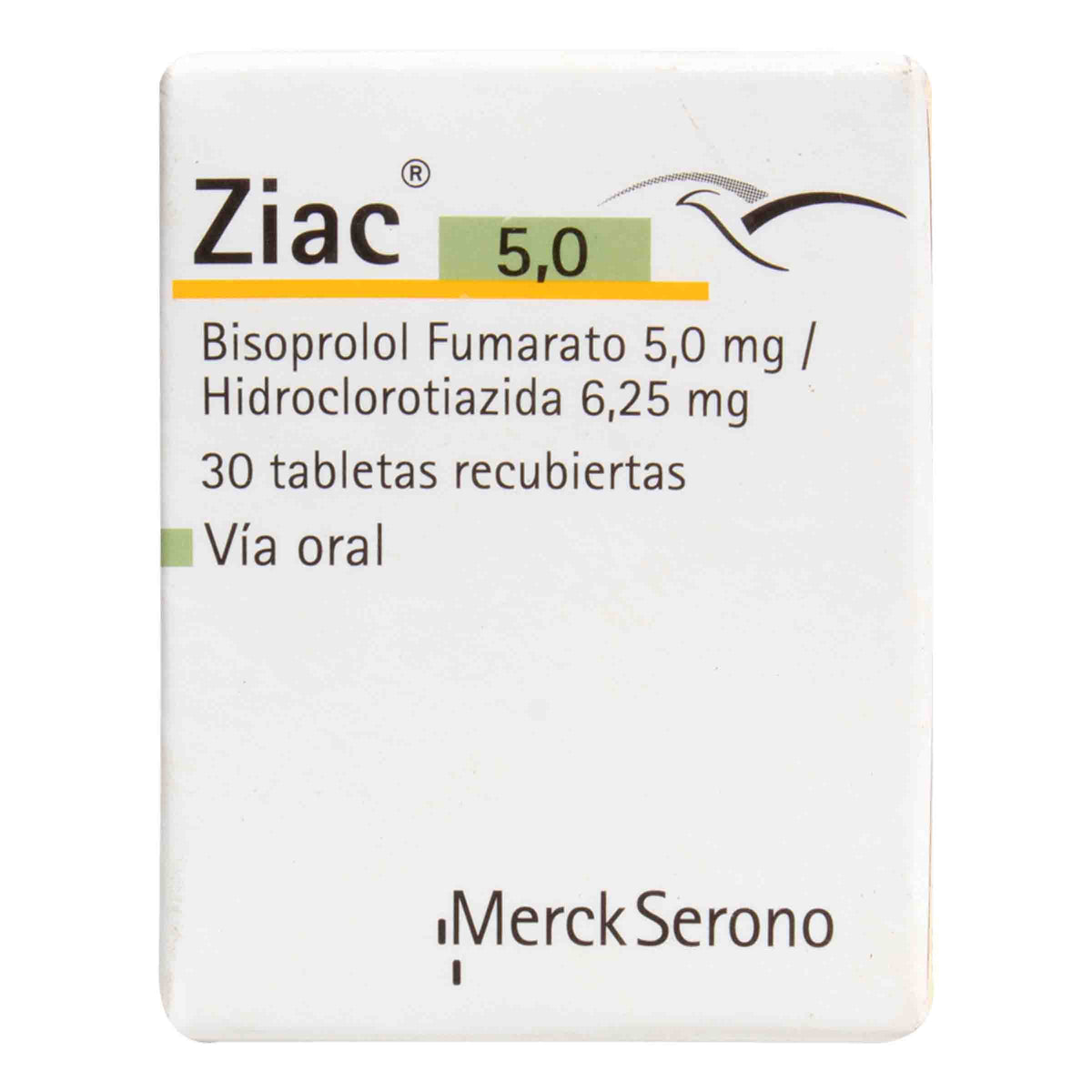 ZIAC 5 MG X 30 TABLETAS - VENTA CON FORMULA MEDICA