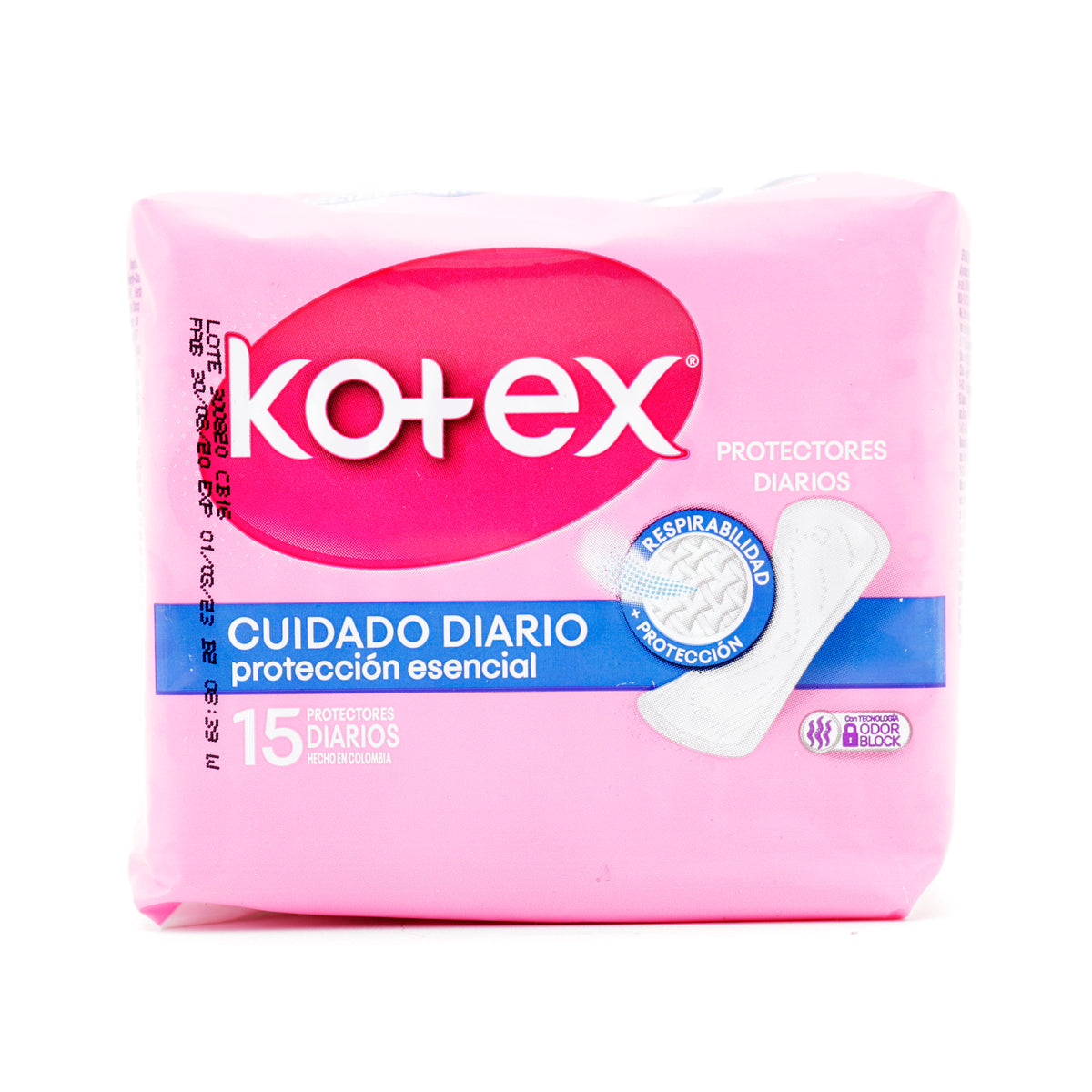 PROT.KOTEX PH DUO AJUSTBSLE 15 UND - REG. INVIMA NSOC51191-12CO